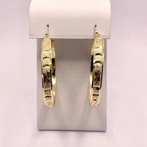 Gold Filled Hoops, Pantallas De Bano de oro, 14kt Gold Filled Earrings